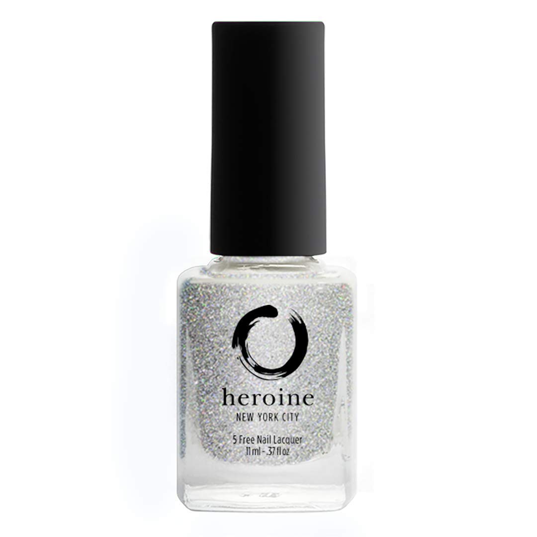 heroine.nyc Silver Glitter Nail Polish