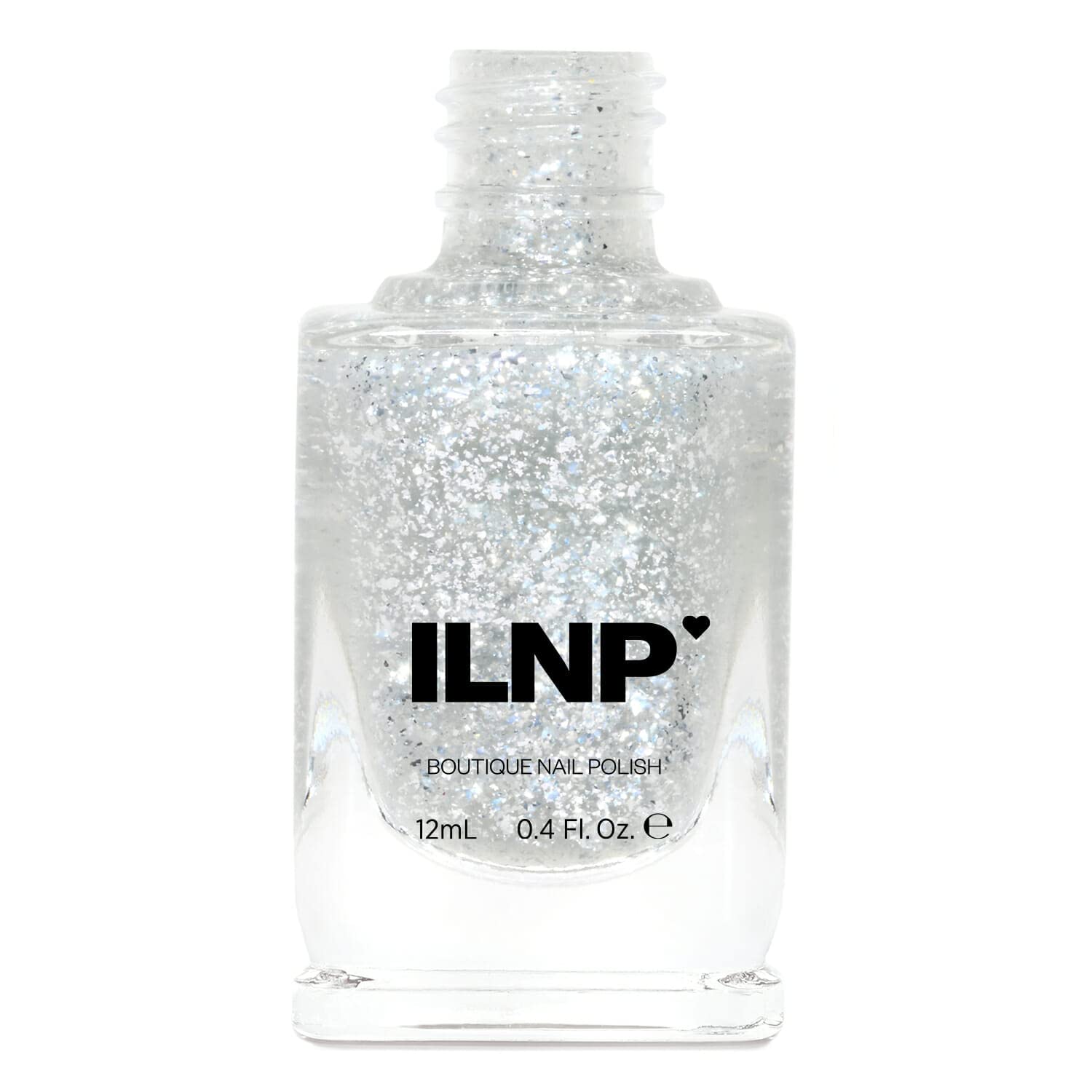 ILNP Tinsel Silver Glitter Nail Polish