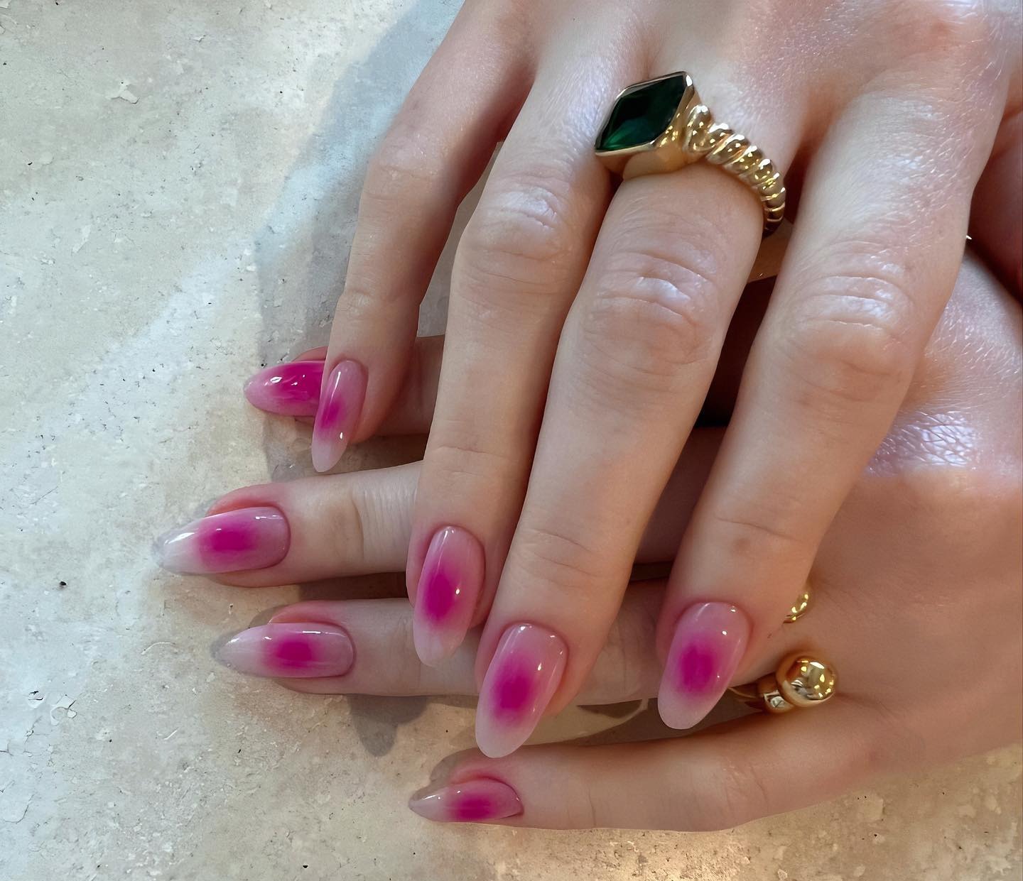 The 'blush' nail trend originated in Korea