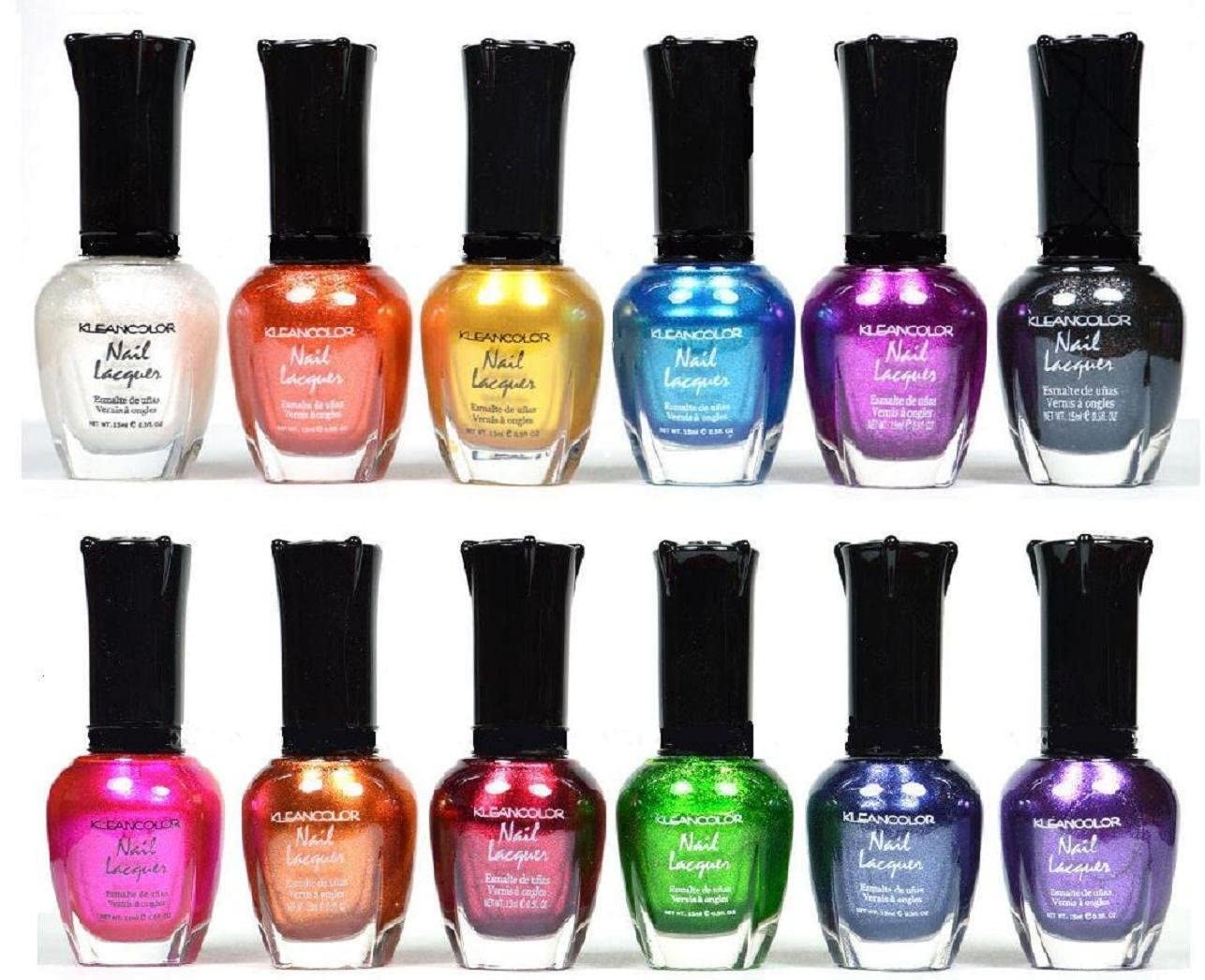 Kleancolor Chrome Nail Polish Set (12pc)