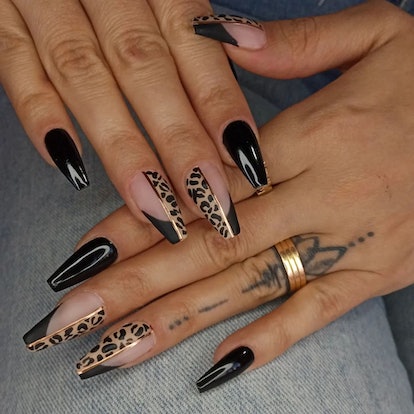 leopard nails