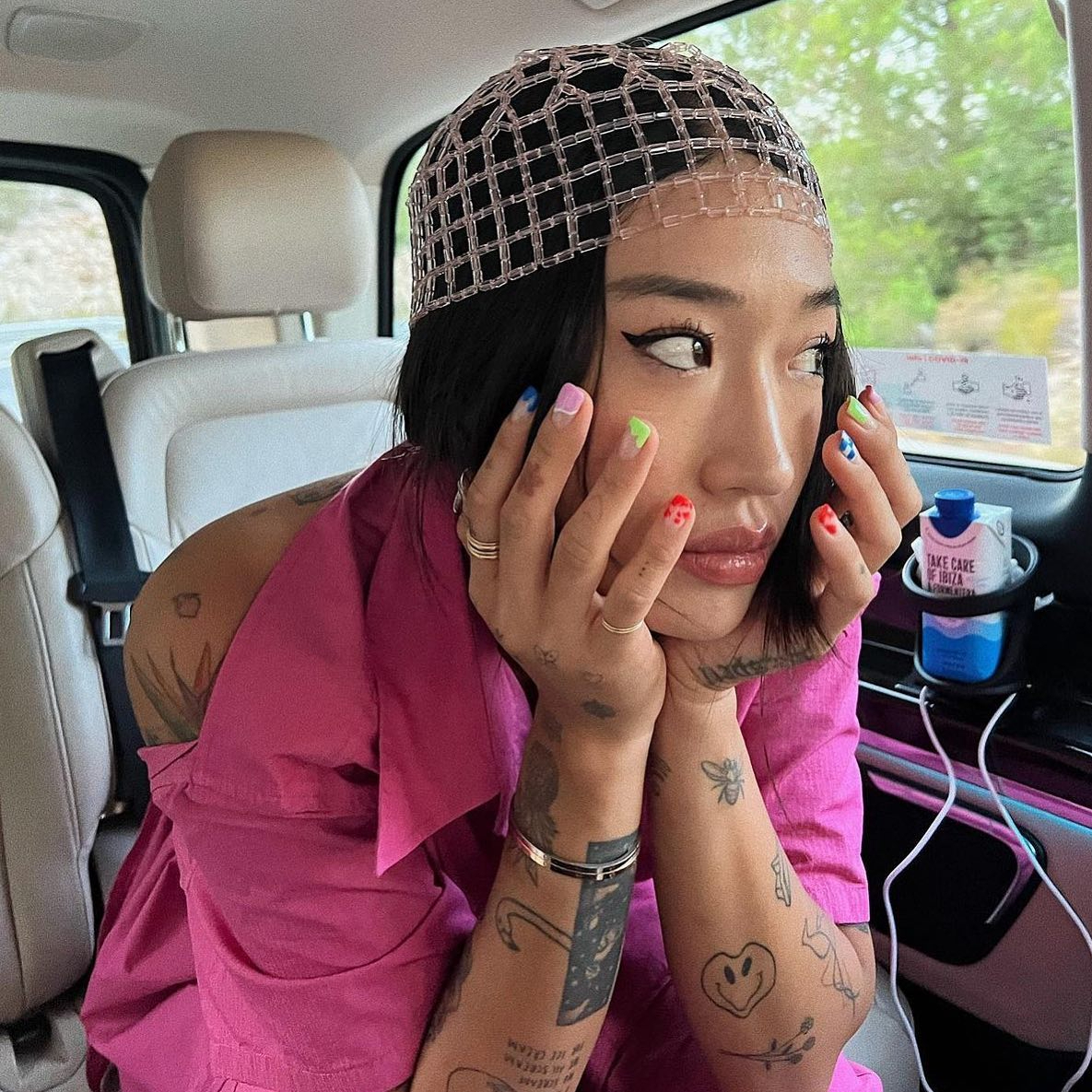 DJ Peggy Gou is a fan of the abstract nail trend