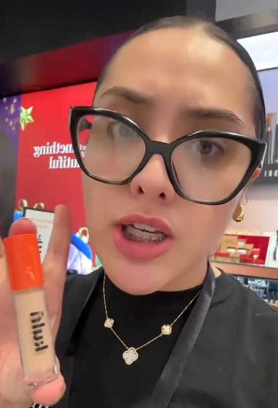 Katie said Kulfi's concealer can be worn without applying a color corrector first