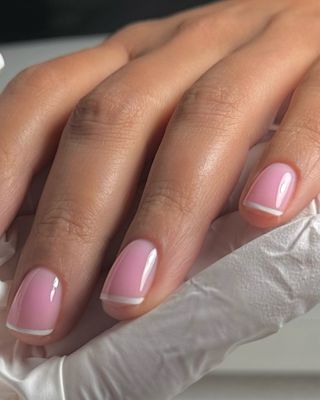 @harrietwestmoreland French tip manicure