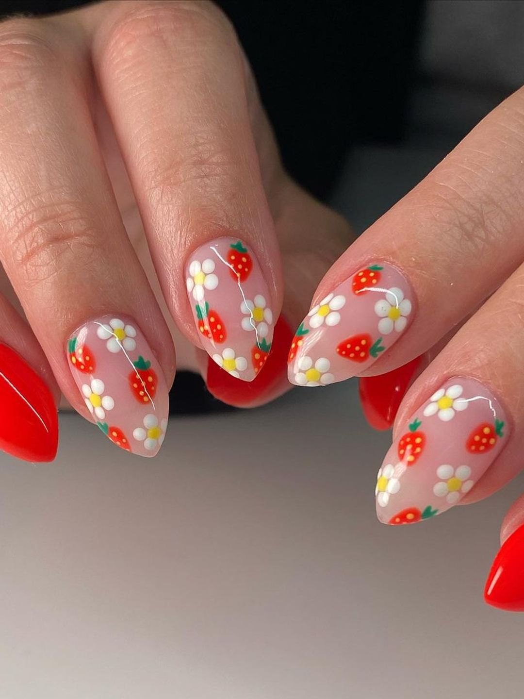 Strawberry nails 