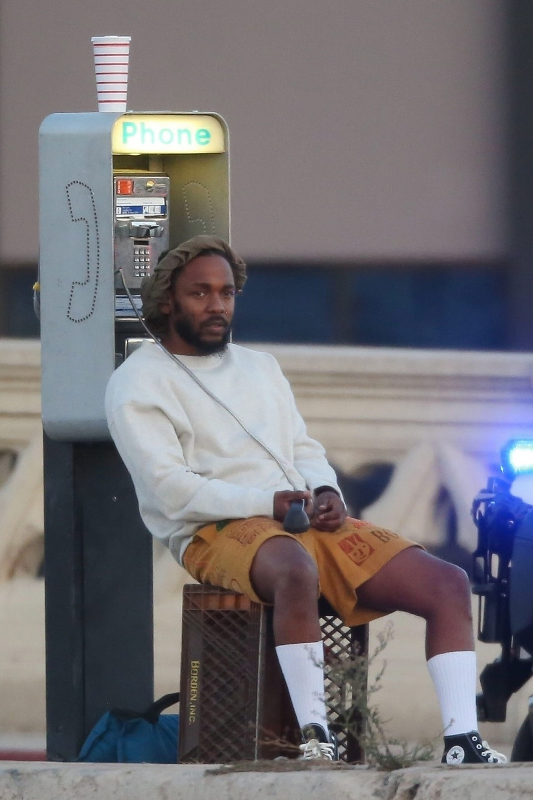 Kendrick Lamar films a music video in Downtown LA