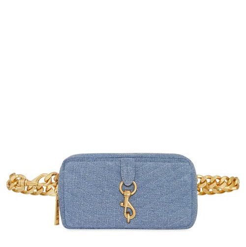 Edie Quilted Denim Belt Bag