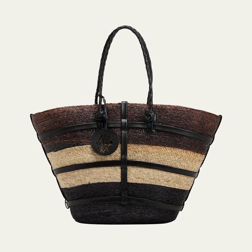 Watermill Large Straw Tote Bag