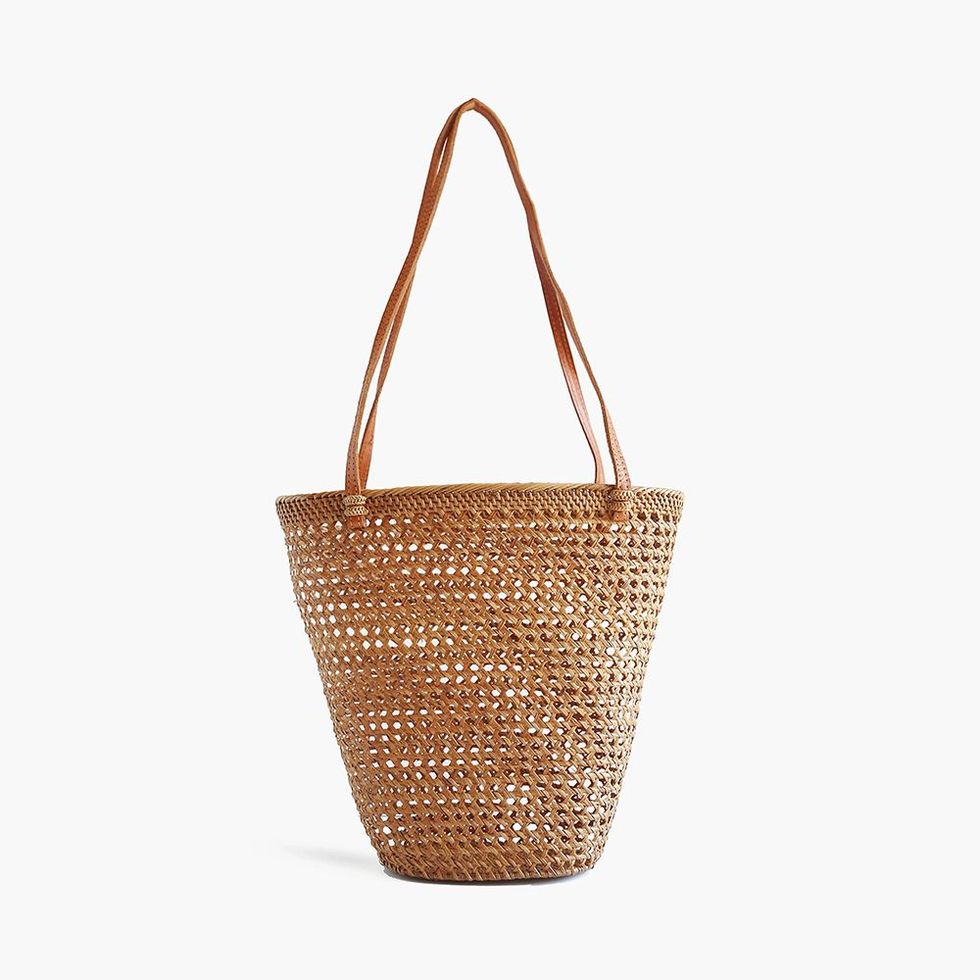 Rattan Isla Basket Tote Bag