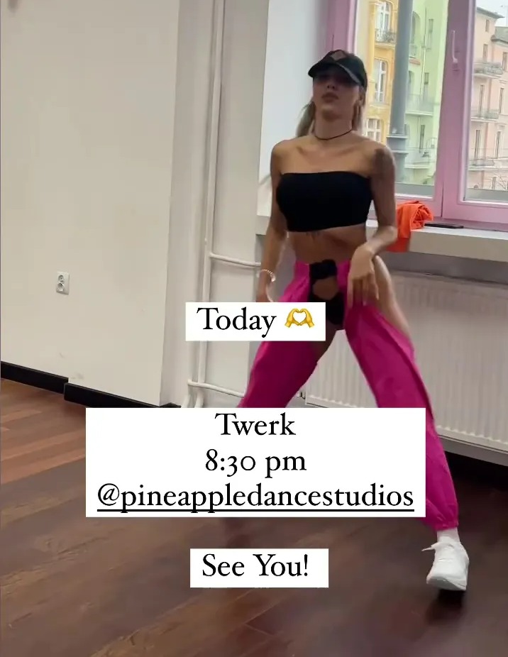 She showed off her moves on social media