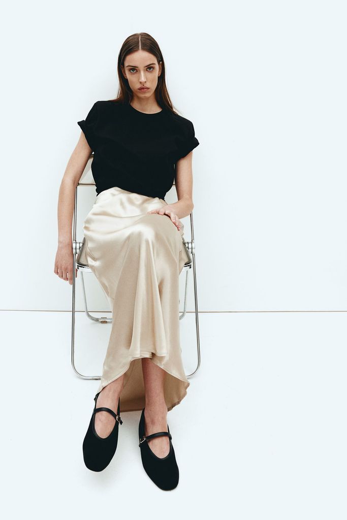 H&M Satin Skirt