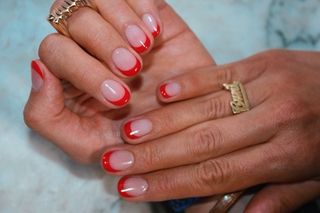 @imarninails red French tip manicure