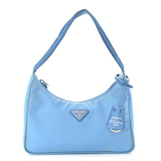 Prada Tessuto Nylon Saffiano Mini Re-Edition 2000 Bag Pervinca