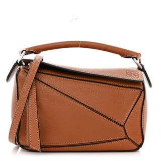 Loewe Calfskin Mini Puzzle Bag Tan