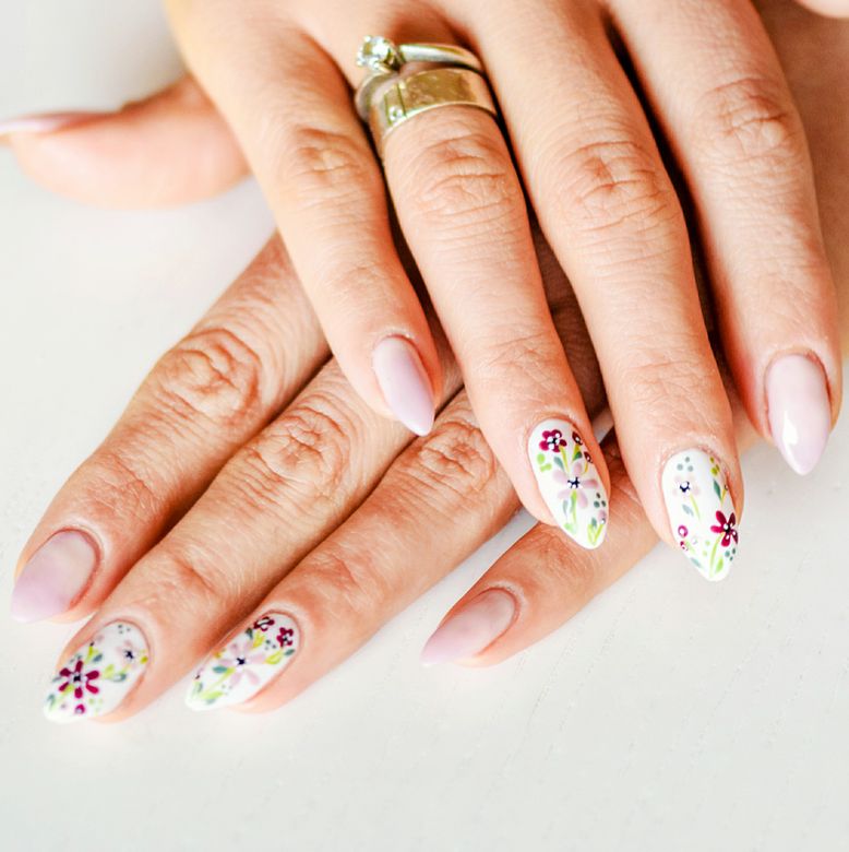 mothers day nail designs garden nails