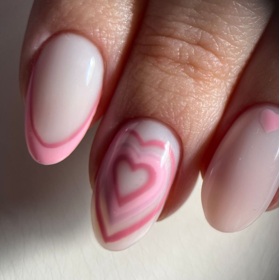 mothers day nail designs heart nails