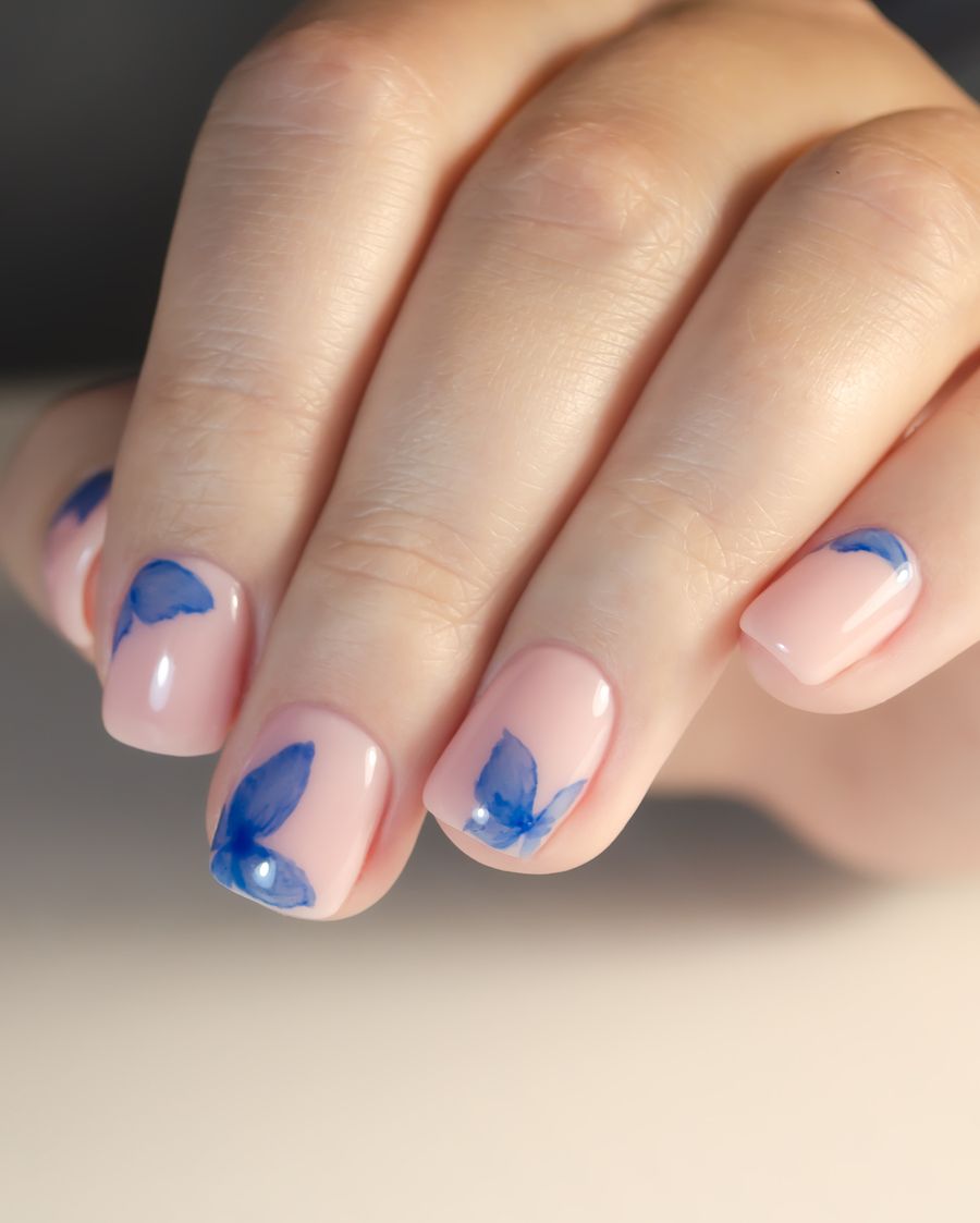 summer nail ideas butterfly nails