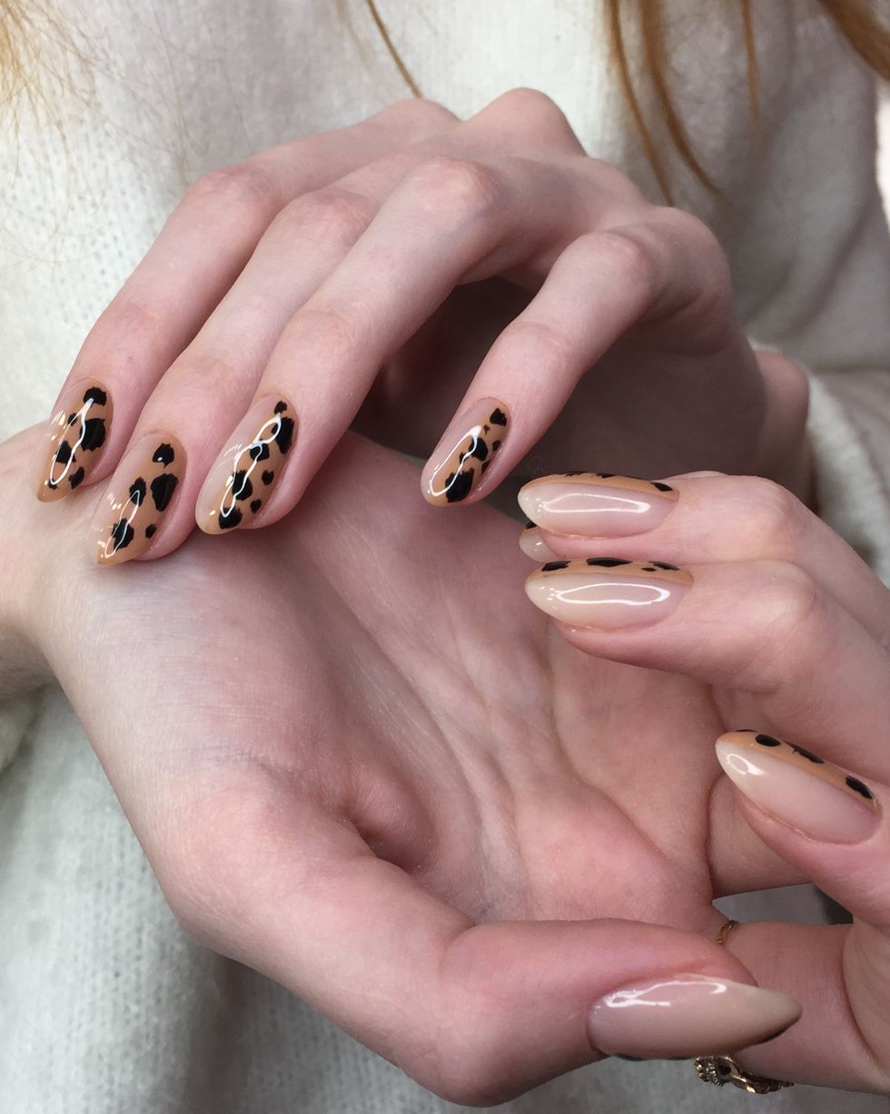 summer nail ideas leopard nails