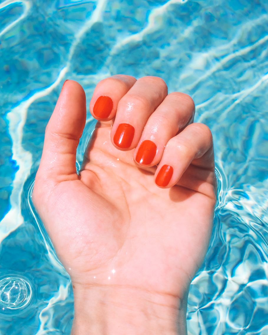 summer nail ideas red nails