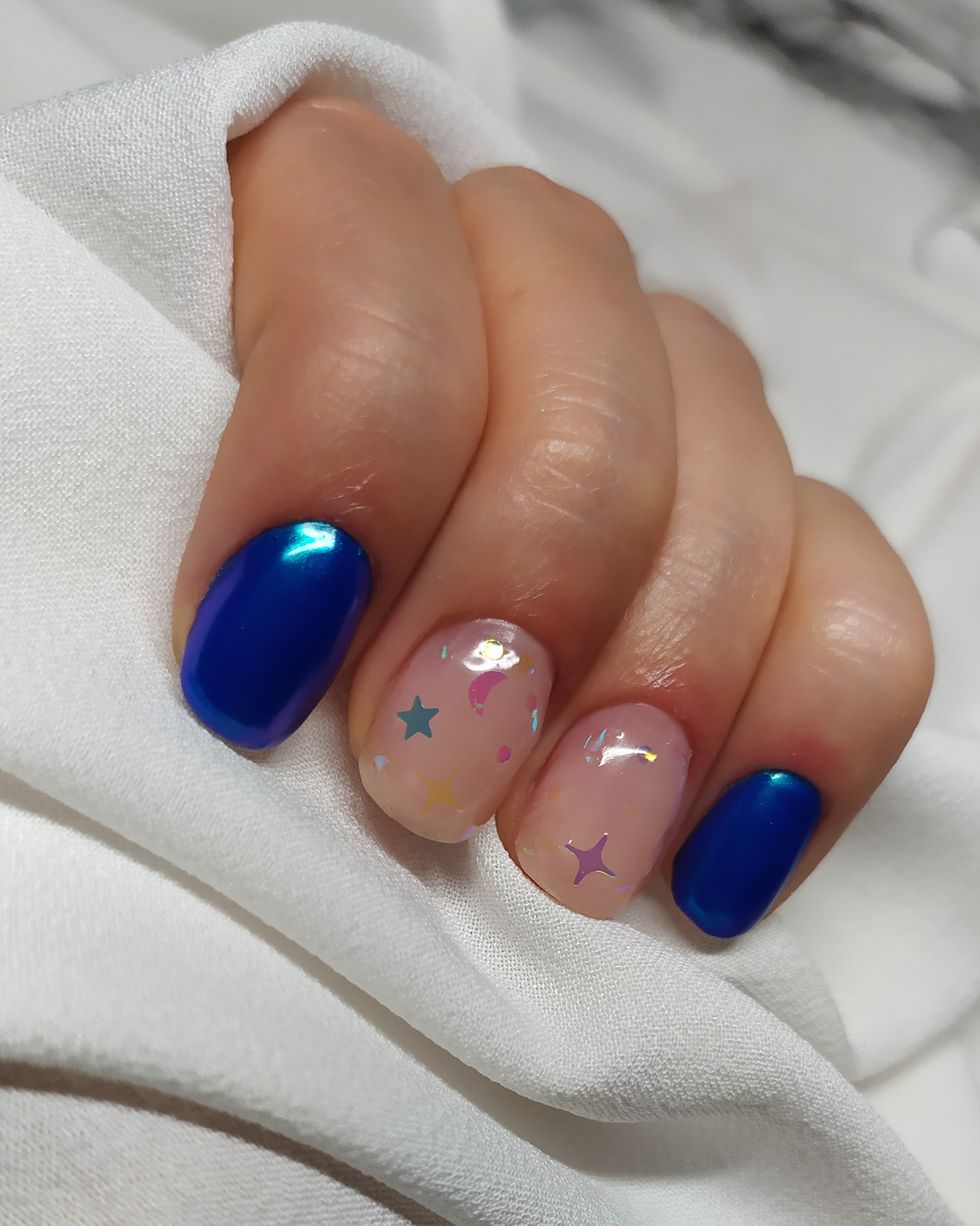 summer nail ideas summer sky nails