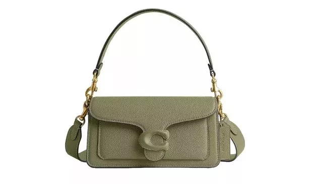 Green Coach handbag