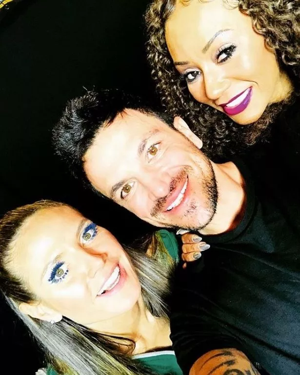 Mel B and Peter Andre