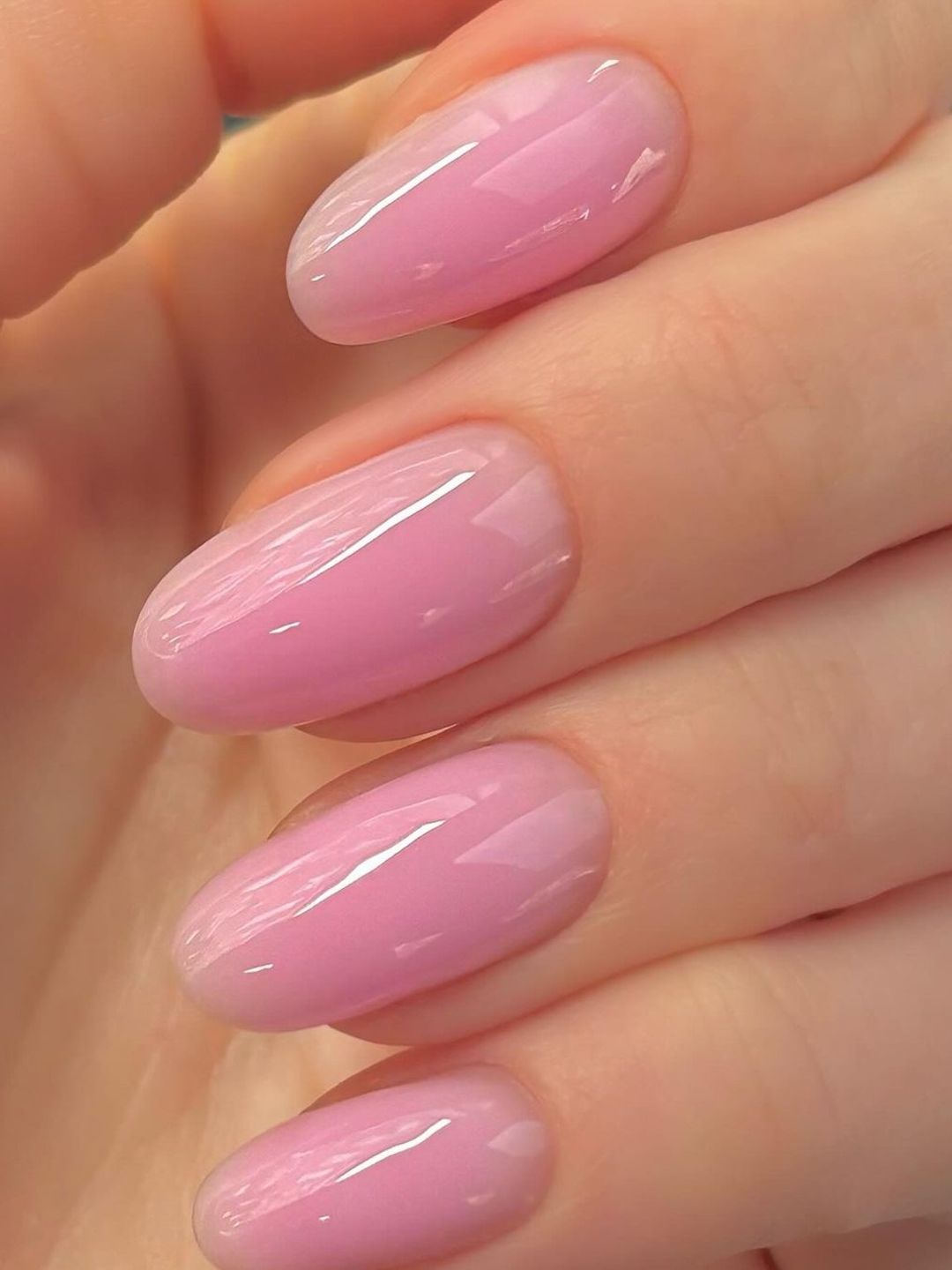 Celebrity manicurist Harriet Westmoreland's pink nails