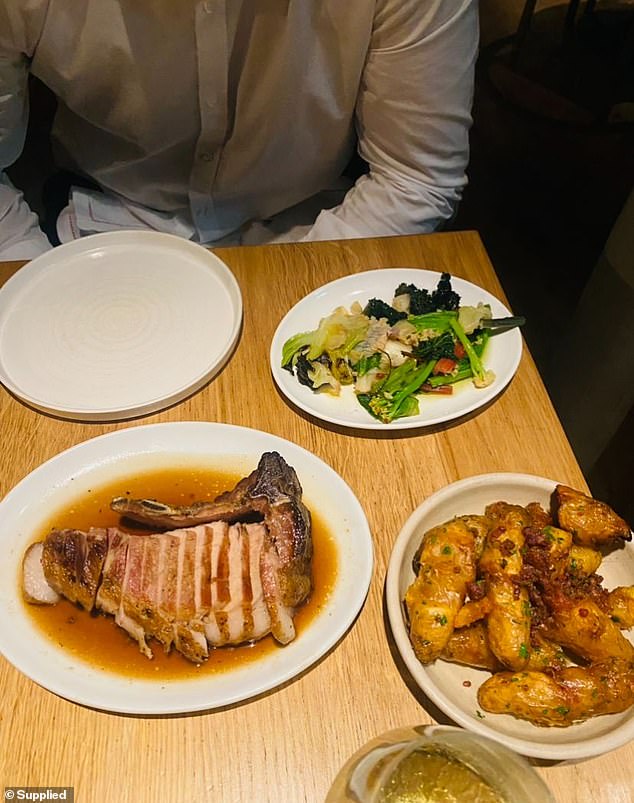 Since becoming a meat eater, Katherine has tucked into many dishes, such as this cut of pork