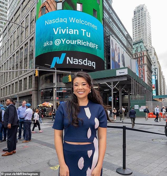 FEMAIL also spoke with financial expert Vivian Tu, known as Your Rich BFF on social media, and the author of Rich AF