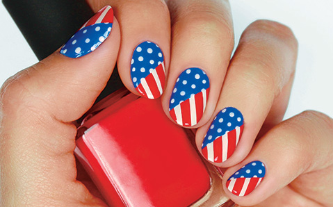 american flag nails