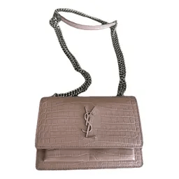 Saint Laurent Pink Leather Sunset Bag