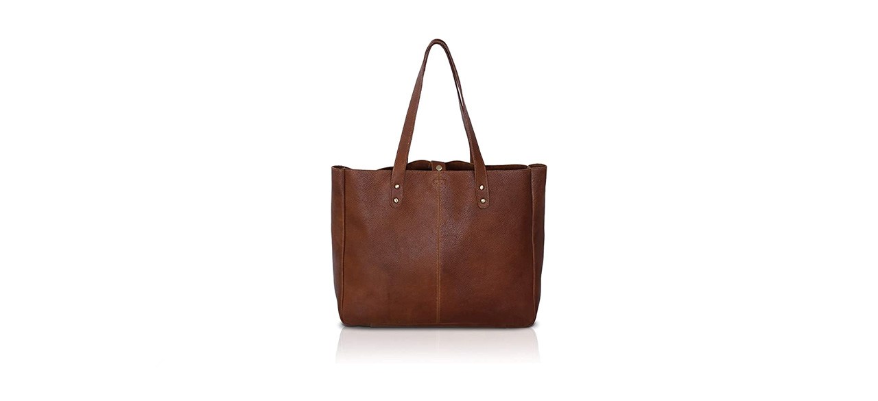 best KomalC Leather Shoulder Tote