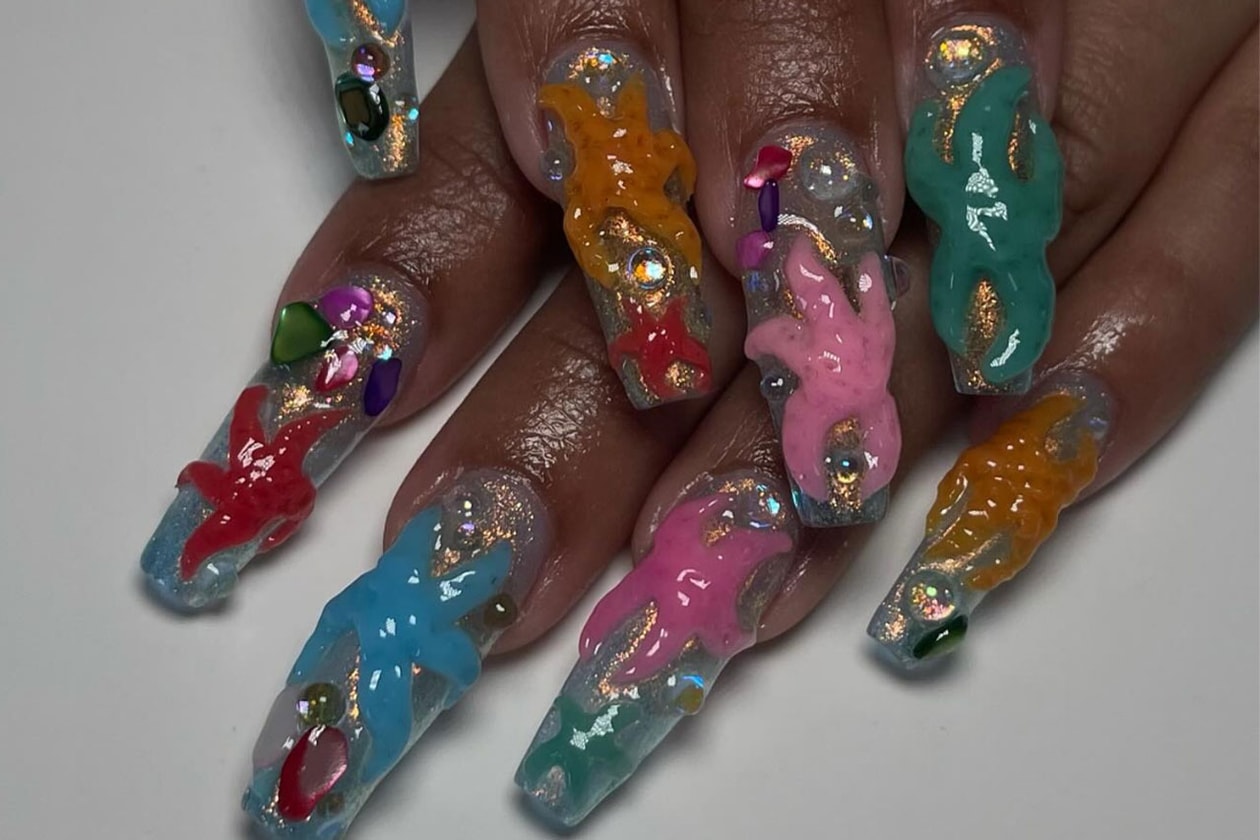 Hypebeast Flea New York, NYC Nail artist, Kimber Lee, Kim the product, spring nail trends, acrylics, press on nails