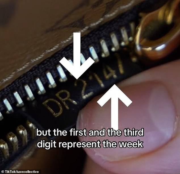 Gallagher said that the letters are representative of the factory location and, in models made before 2007, the first and third digits represent the month that the bag was made