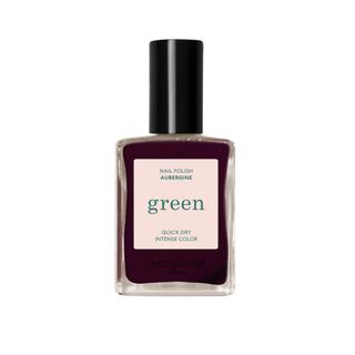 Aubergine Nails Manucurist Green Nail Polish in Aubergine