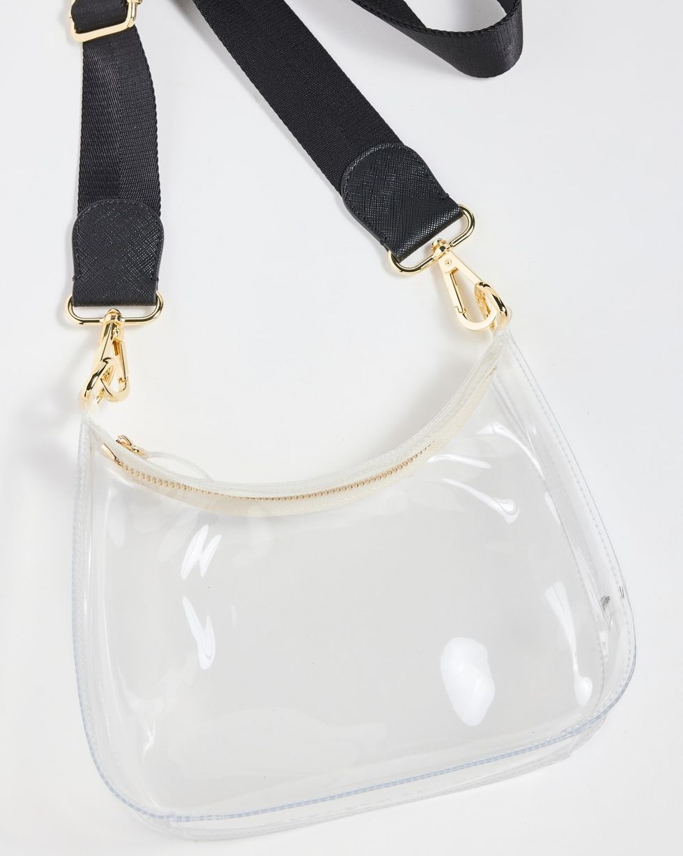 Clear Curved Crossbody Bag