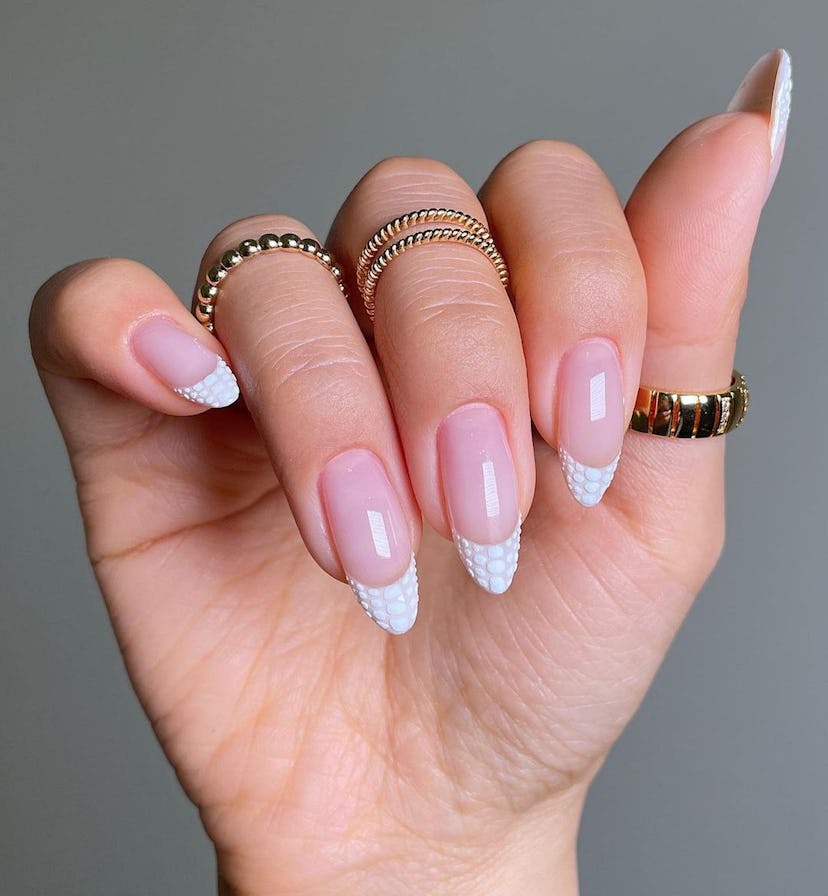 Try croc print French tip nails.