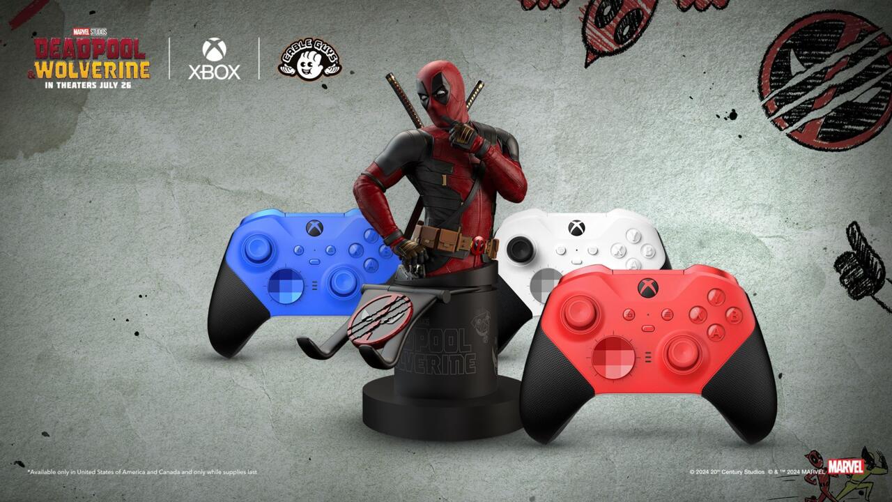 The first 1,000 people who buy an Xbox Elite Series 2 Core controller on the Microsoft Store on July 22 will get this Deadpool controller holder, too.