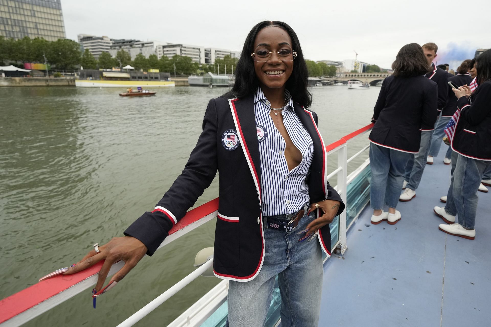 Sha'Carri Richardson at the Olympic Games Opening Ceremony (Source: Getty)