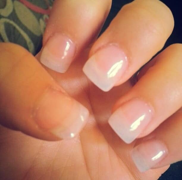 Short clear nails