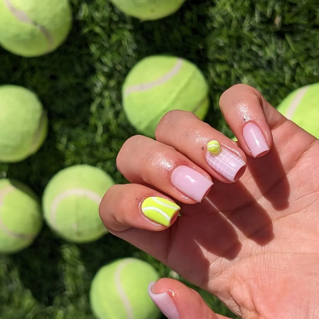 Tennis Net Detailing @nailsbysaskia_