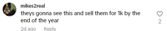 Some commenters joked that the luxury fashion house would be selling similar styles by the end of the year while others praised her sustainability