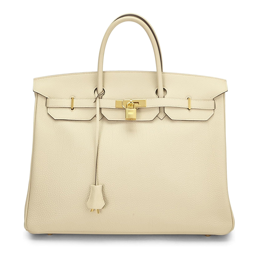  Pre-Loved Hermès Cream Togo Birkin 40, Parchemin