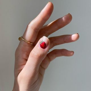 Strawberry nail art