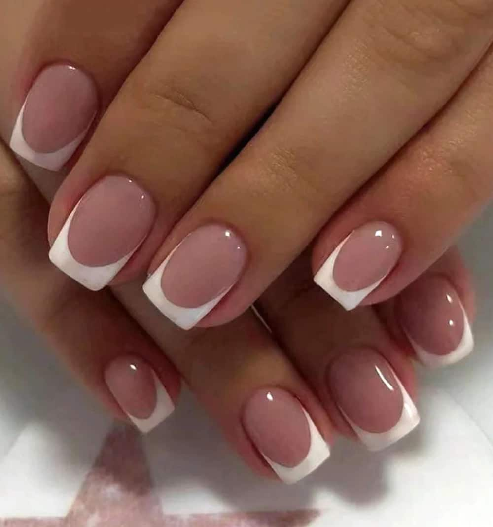 Short French nails