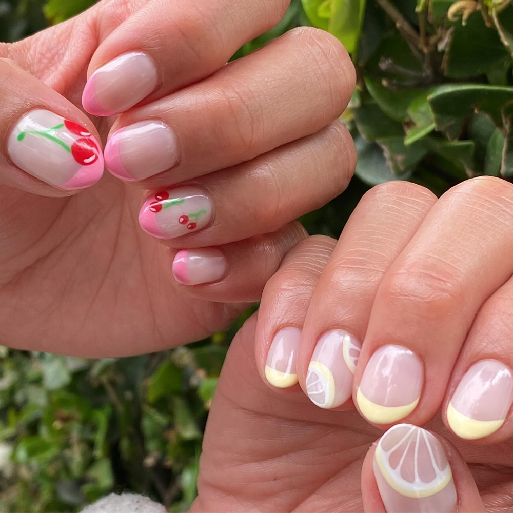 Fruity French Manicure