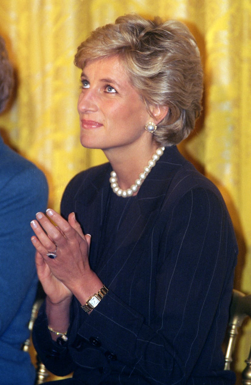 Princess Diana's signature manicure was French tips with a soft glazed finish.