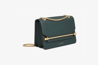 East/West Crossbody Mini Bag in Bottle Green