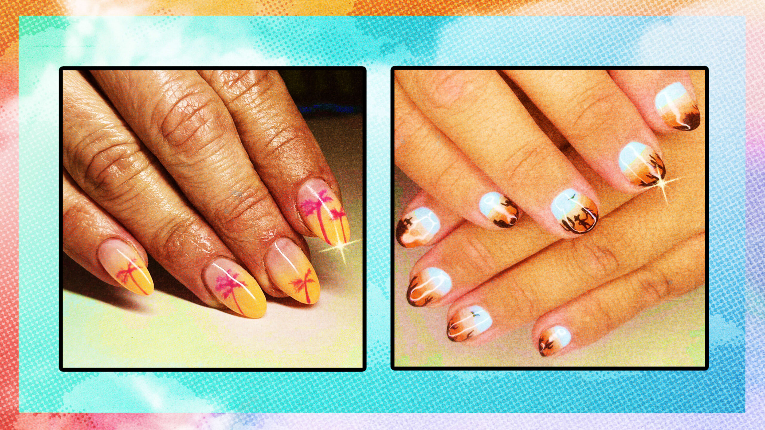 Vacation nails by Rita Pinto and Samantha Pasaye.