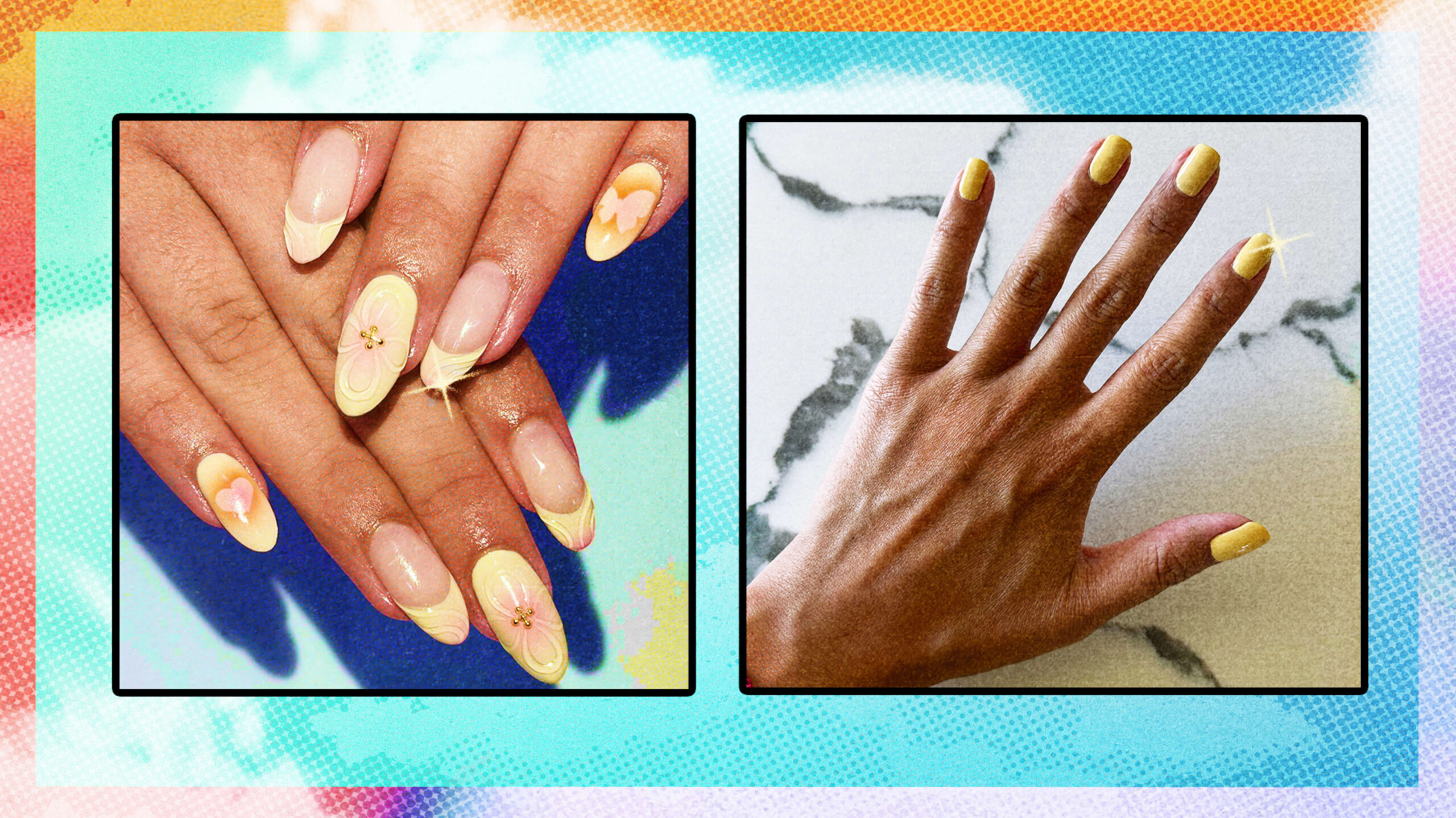 Butter yellow nails by Rita Pinto and Kylie Mar.